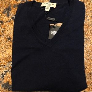 Cashmere Burberry London Sweater (Navy)